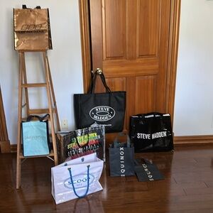 Steve Madden & more reusable totes lot of 8
